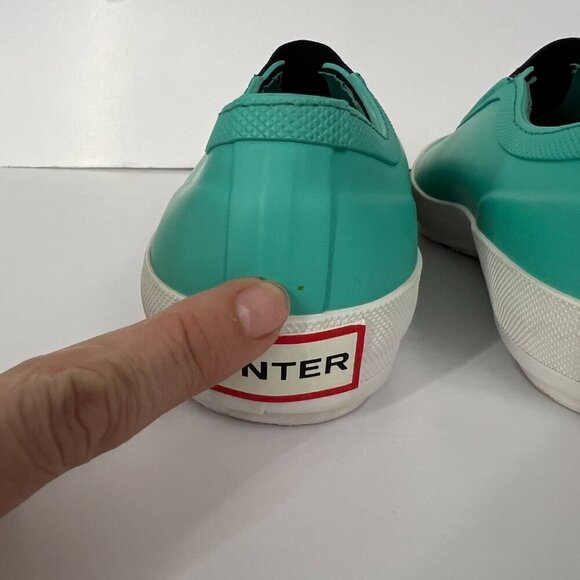 Hunter Plimsoll Waterproof Green Slip On Flats Boat Rain Shoes UK‎ 4 / US 6 - Picture 13 of 13